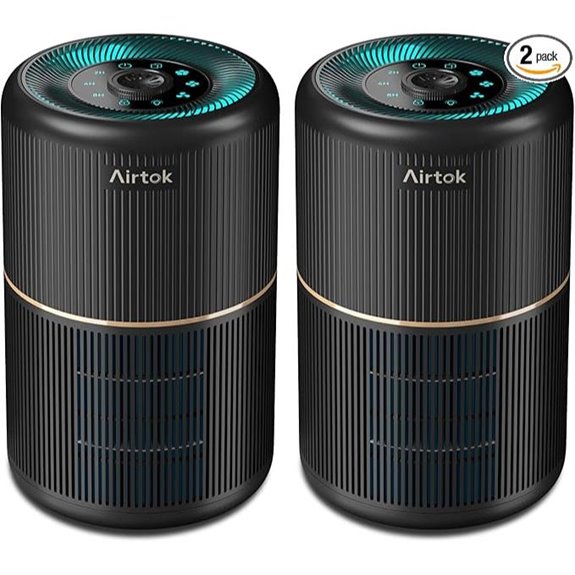 AIRTOK 2-Pack Air Purifiers with HEPA Filters