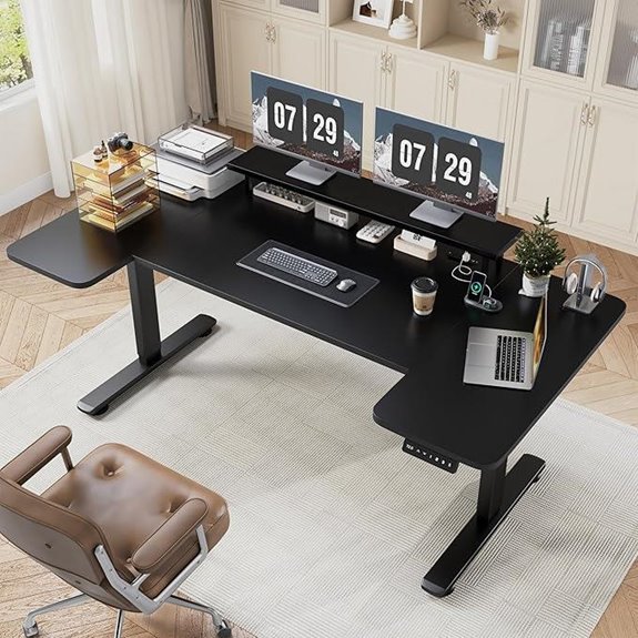 EnHomee 71 U-Shape Electric Standing Desk