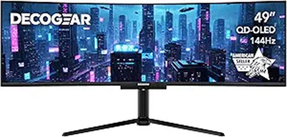 Deco Gear 49 UltraWide QD-OLED Monitor with Speakers