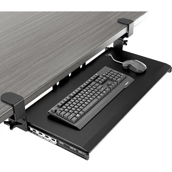 AX WABER Under Desk Pull-Out Keyboard Tray