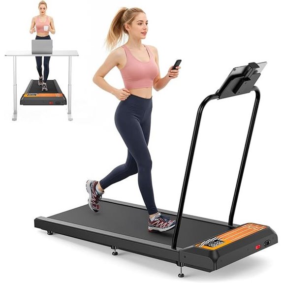Compact Under Desk Treadmill with Incline & App Control