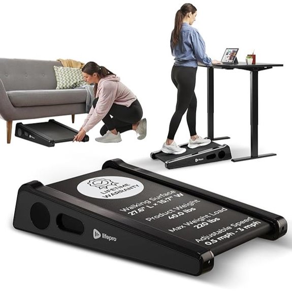 Lifepro Under Desk Walking Pad with Incline