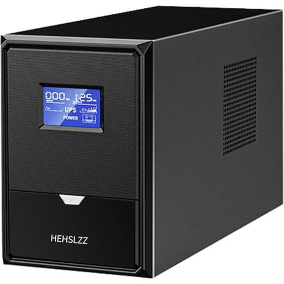 Ups Battery Backup with Surge Protector and LCD