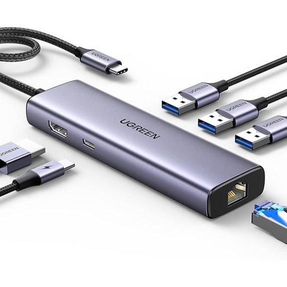 UGREEN 6-in-1 USB-C Hub with Ethernet & 4K HDMI