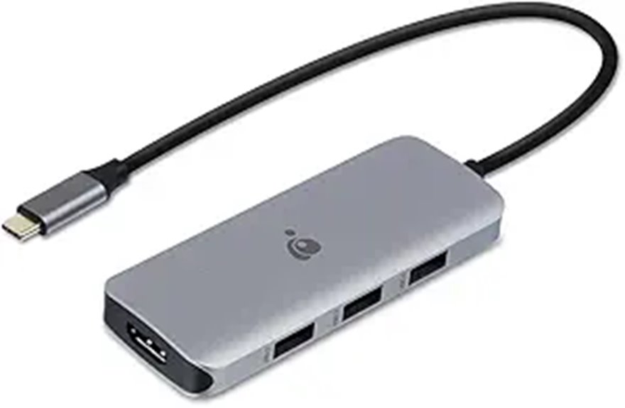 IOGEAR USB-C 6-in-1 Travel Dock with Dual Monitors