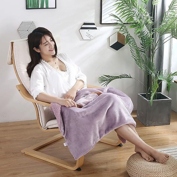 USB Heated Wrap Blanket for Cold Weather