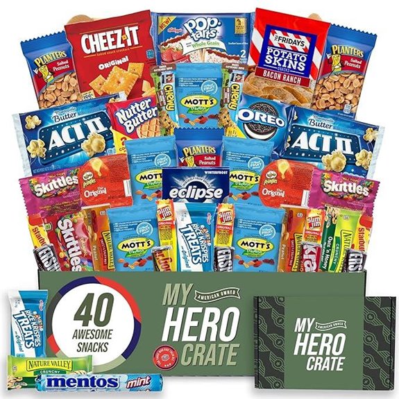 Military Snack Box (40 Piece Variety Gift Basket)
