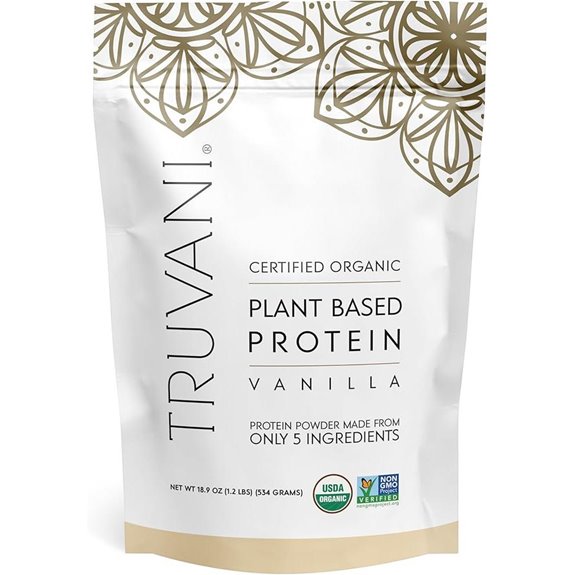 Truvani Vegan Pea Protein Powder Vanilla