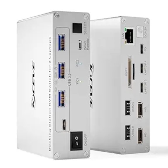 KCEVE 15-in-1 USB-C Docking Station with KVM