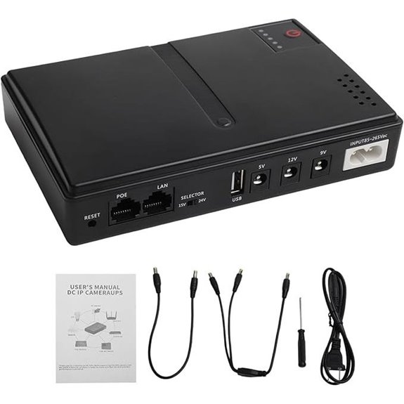 Multi-Voltage UPS Battery Backup for Network Devices