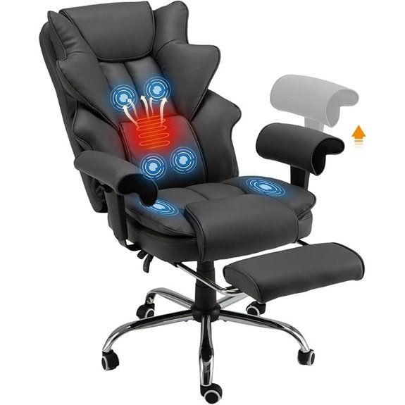 HOMREST Ergonomic Executive Office Chair with Vibration