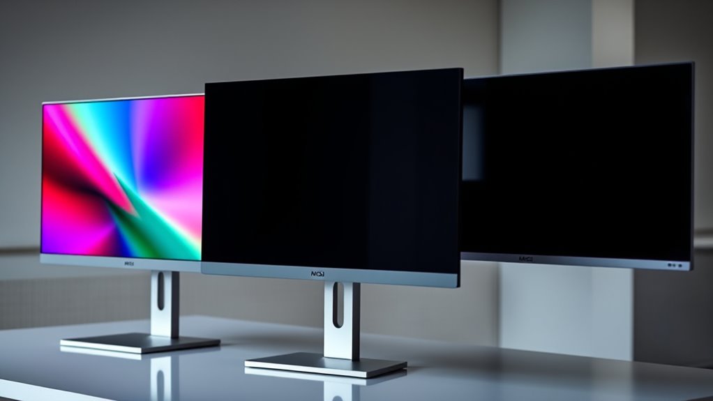 viewing angles and response times