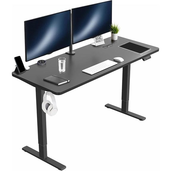 VIVO Electric Standing Desk 60x24 Adjustable Black