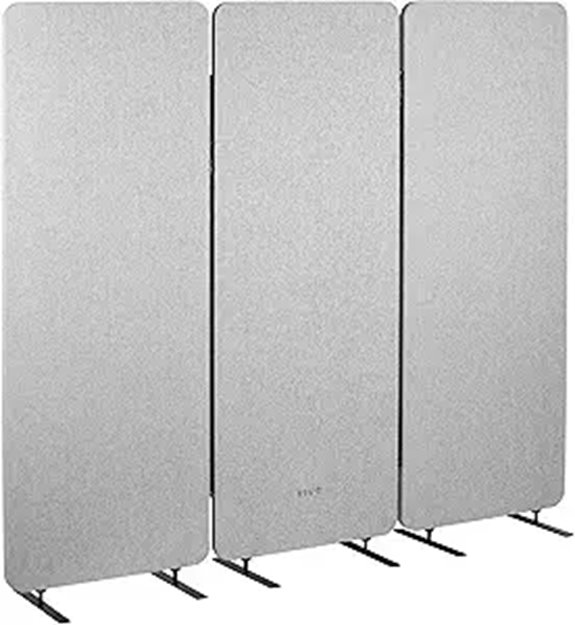 VIVO 72x66 Privacy Panel Cubicle Divider (3-Pack)