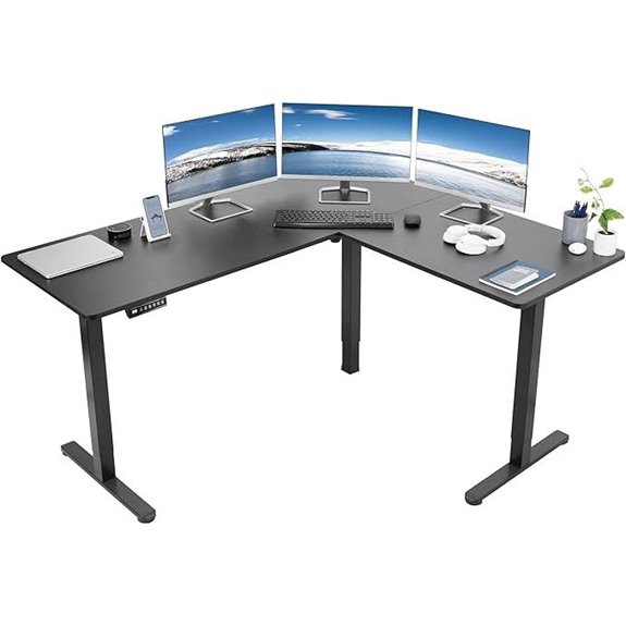vivo l shaped standing desk