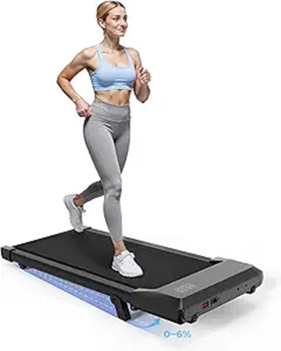 SupeRun Walking Pad Treadmill with Remote and LED