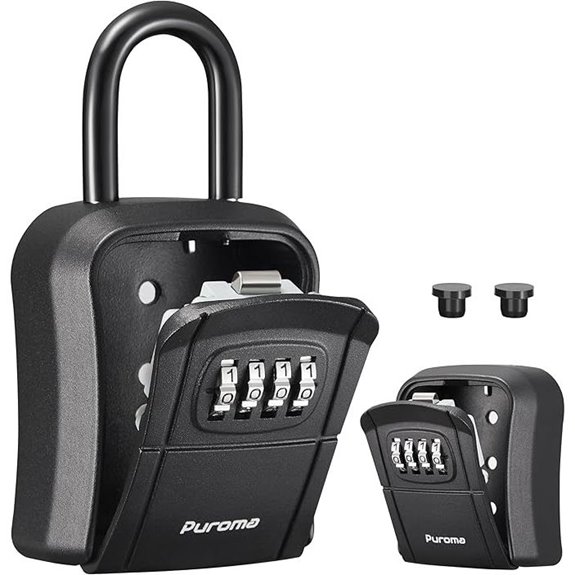 Puroma Wall-Mounted Combination Lock Box for Keys