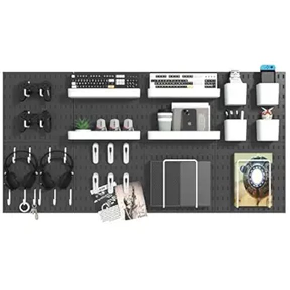 Pegboard Kit with Accessories for Wall Organization