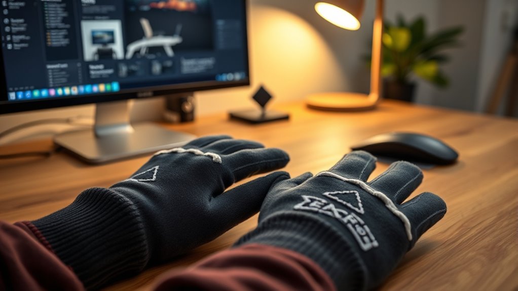 warm hands with clothing