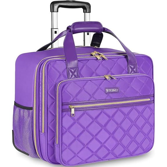 Ytonet 17.3 Water-Resistant Rolling Laptop Bag