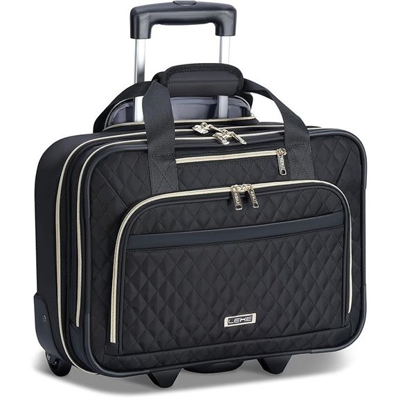 Rolling Laptop Bag with Wheels Water-Resistant for Work