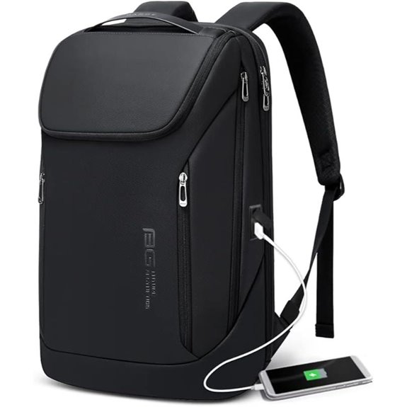 BANGE Waterproof Business Laptop Backpack with USB Port