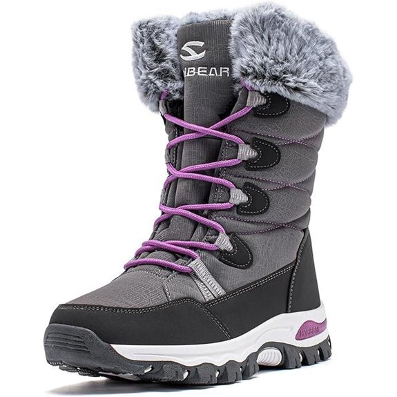 HOBIBEAR Waterproof Winter Faux Fur Snow Boots