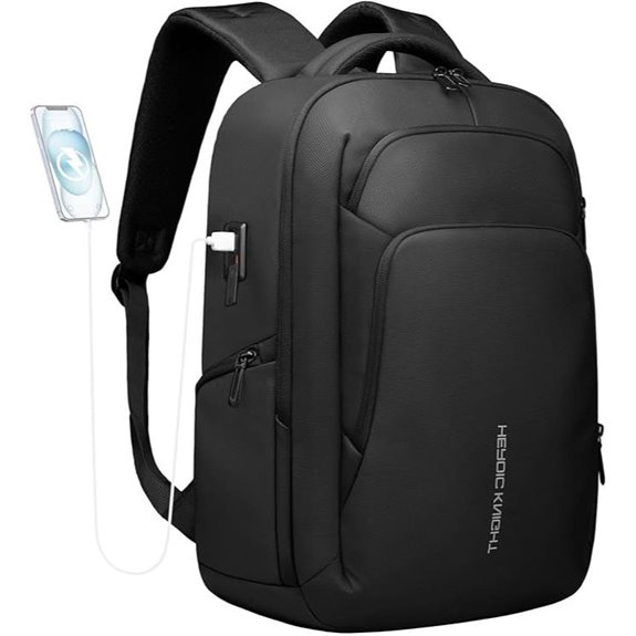 17.3 Water-Resistant Laptop Backpack with USB Port