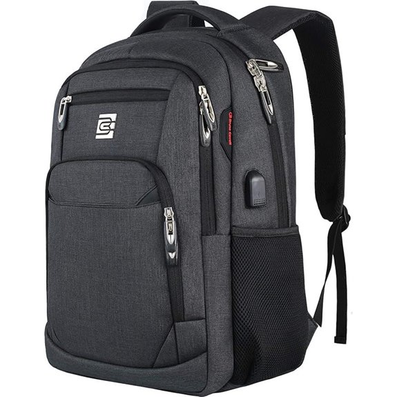 Slim Waterproof Laptop Backpack with USB Charging