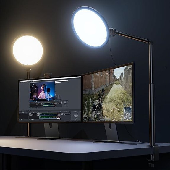 Weilisi 10.2 Desk Ring Light with Stand
