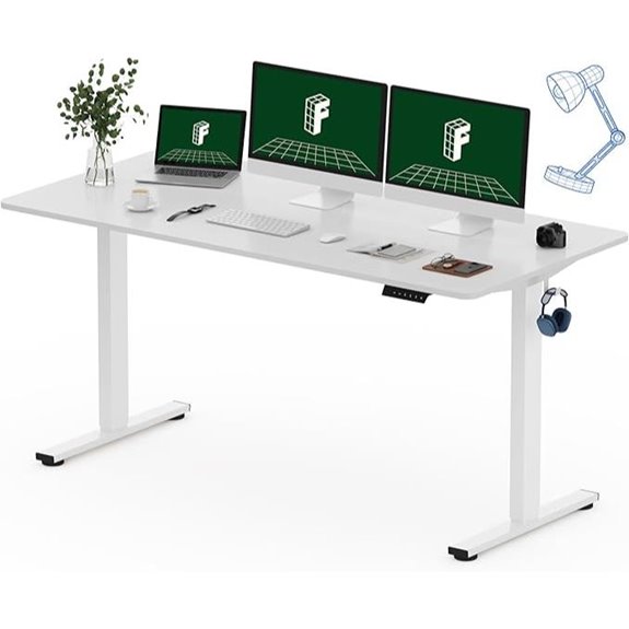FLEXISPOT Electric Standing Desk 60x24 White