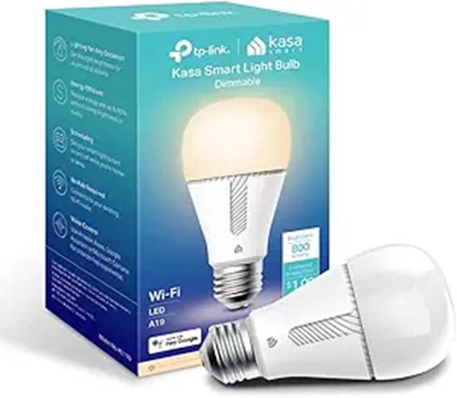 Kasa Wi-Fi Dimmable Smart Light Bulb (KL110)