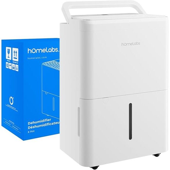 hOmeLabs Dehumidifier with Wi-Fi Auto Shut-off