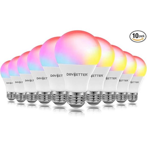DAYBETTER 10-Pack WiFi RGBW Smart Light Bulbs