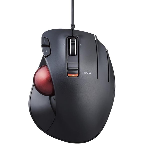 ELECOM EX-G Wired Trackball Mouse with Programmable Buttons