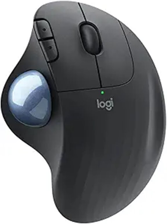 Logitech M575 Ergonomic Wireless Trackball USB Mouse Black (910-005869)