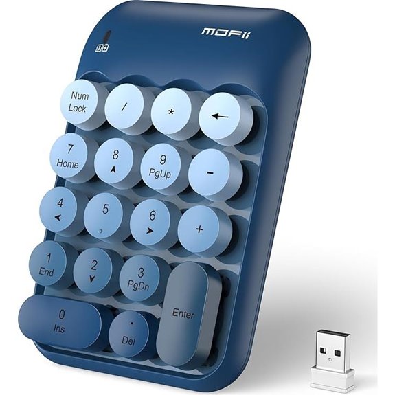 MOFII Wireless Number Pad 18 Keys Blue