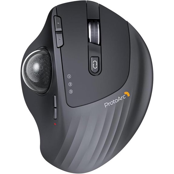 ProtoArc Wireless Trackball Mouse with Bluetooth & Adjustable Angle