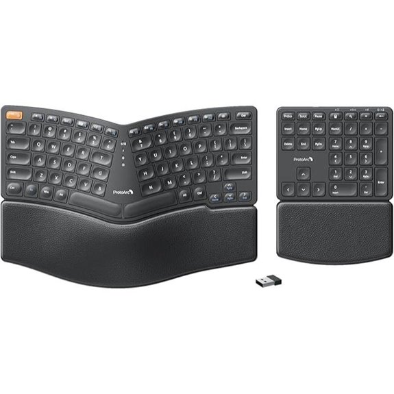 ProtoArc Wireless Ergonomic Keyboard with Numeric Keypad