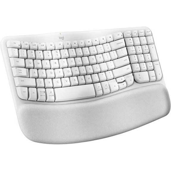 wireless ergonomic keyboard with cushion