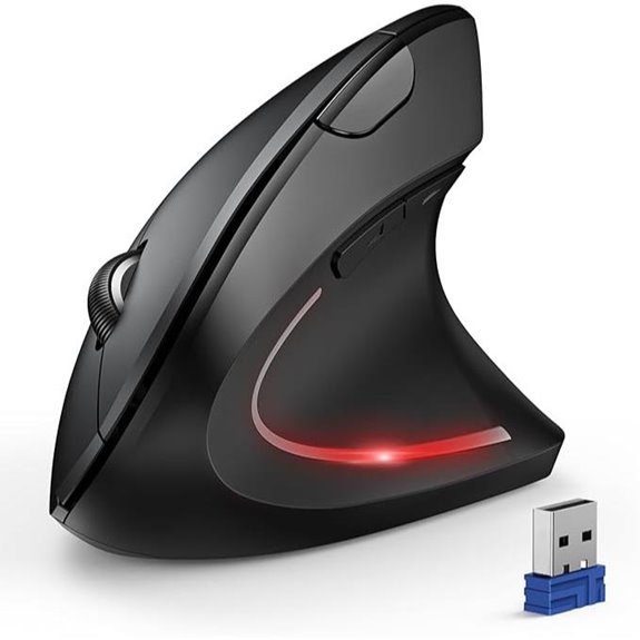 TECKNET Wireless Ergonomic Vertical Mouse with DPI