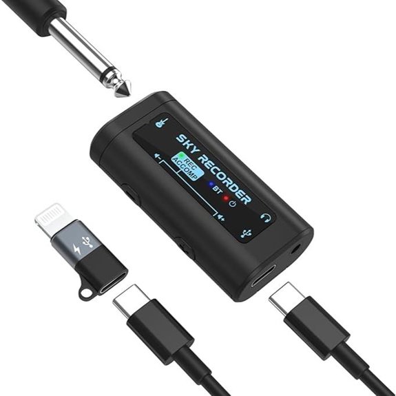 Guitar Audio Interface with Bluetooth for Recording & Streaming