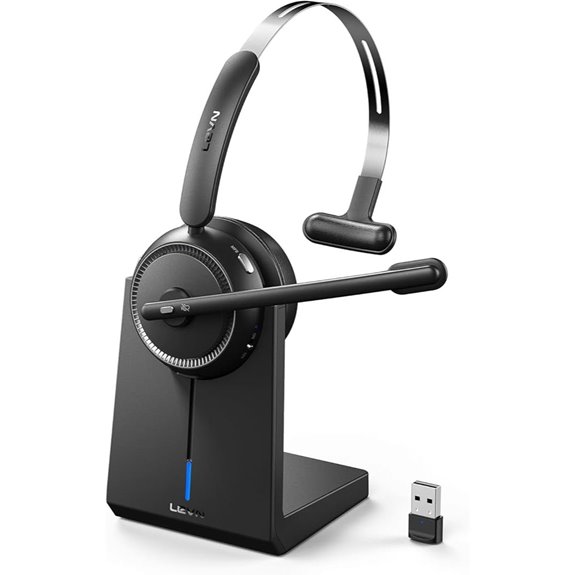 LEVN Wireless Headset 5.2 with Mic for Work