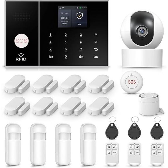 LWOHSI Wireless Home Security Alarm System with Camera