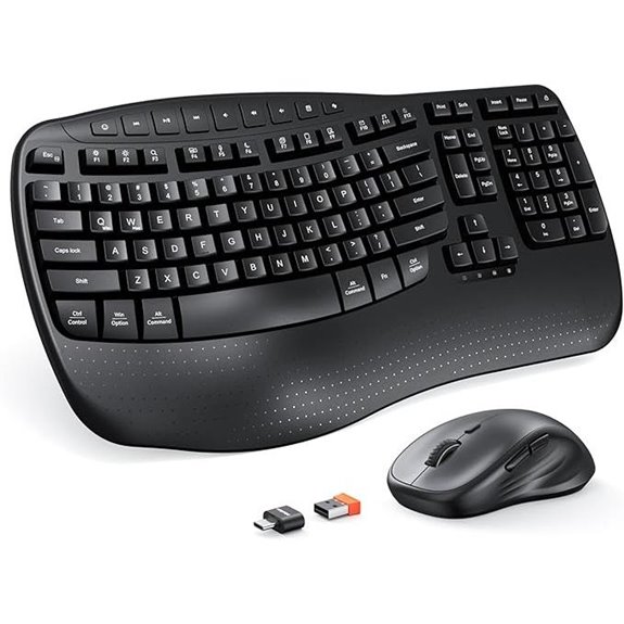 Meetion Wireless Keyboard & Mouse Combo with Wrist Rest