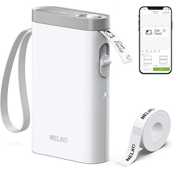 Nelko Bluetooth Label Maker with Tape for Home Office