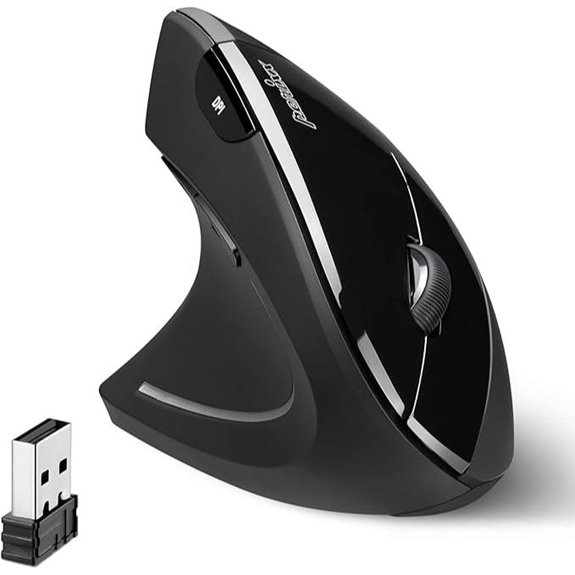 Perixx PERIMICE-713L Wireless Left-Handed Vertical Mouse