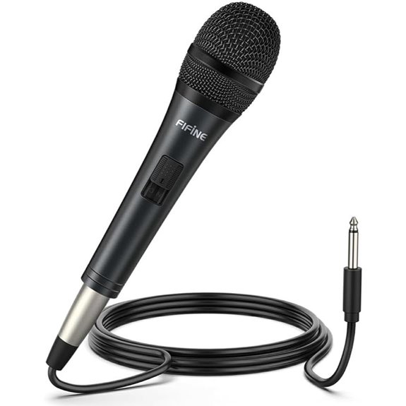 FIFINE Karaoke Microphone with Detachable Cable