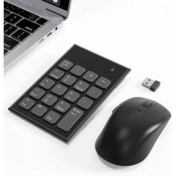 Wireless Numeric Keypad and Mouse Combo