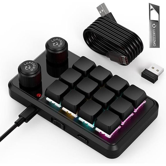 Programmable 12-Key MacroPad with Wireless & RGB Features